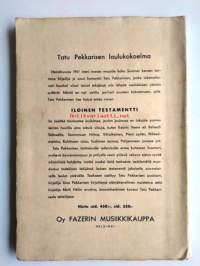 Tatu Pekkarinen Iloinen testamentti 115 valittua laulua