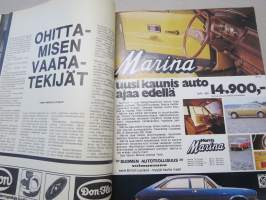 Moottori-Motor 1973 nr 5, Ahveniston automuseo, HM Keisarillinen juna, Auto ja kaupunki, Ilmajäähdytys kuorma-autossa, Suomalainen Solifer asuntovaunu...