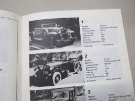 Suomen Automobiili-Historiallinen Klubi Tampereen kerho ry XVII 1976  Valtakunnalliset Retkeilyajot ja Automobiilinäyttely -tapahtumajulkaisu / ohjelma