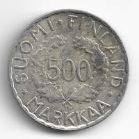 500  markkaa  1952  Olympia hopeaa