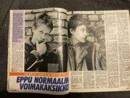 Seura 1985 nr 10, Helsinki on  vakoilijoiden paratiisi, Eppu Normaalin voimakaksikko, Eija Ahvo ja Susanna Haavisto, delfiinit saapuvat