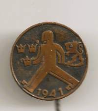 Maaottelumarssi 1941  neulamerkki -  rintamerkki