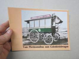 Vom Pherdeomnibus zum Gelenktriebwagen -Helsingin raitiotedien historiaa, saksankielinen, julkaissut Helsingin Kaupungin Liikennelaitos