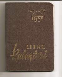 Liikekalenteri 1952 -   kalenteri merkintöjö