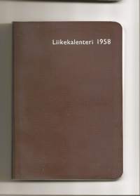 Liikekalenteri 1958 -   kalenteri merkintöjö