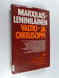 Marxilais-leniniläinen valtio- ja oikeusoppi