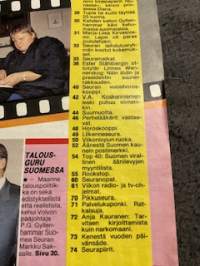 Seura 1986 nr 1, Marjo Matikainen, Walesin prinssi ja prinsessa osa 2, Marja-Liisa Kirvesniemi - lapsi oli paras joululahjani, Linnea Wennerskog