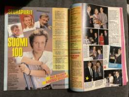 Seura 1986 nr 14, Heidi Herala - vauva tulossa, Mustalaiskuningatar muutti taivaaseen - Elli Hagert, Oscar-juhlissa, Pirkko Turpeinen ja Jouko Kajanoja