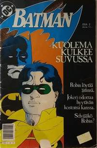 DC - Batman osa 2. Kuolema kulkee suvussa. v. 1989. (Sarjakuvalehdet)