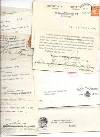 Firmakortteja alk 1929-  firmakortti  yht 10 kpl erä