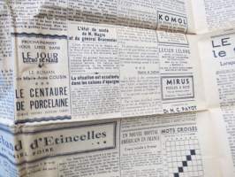 Le Jour - L´echo de Paris 28.11.1939 -sanomalehti, sisältää uutisointia mm. Suomen armeijan liikekannallepanosta ym.