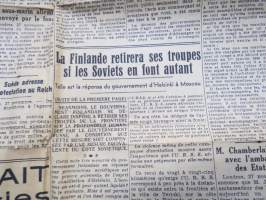 Le Jour - L´echo de Paris 28.11.1939 -sanomalehti, sisältää uutisointia mm. Suomen armeijan liikekannallepanosta ym.