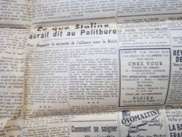 Le Jour - L´echo de Paris 28.11.1939 -sanomalehti, sisältää uutisointia mm. Suomen armeijan liikekannallepanosta ym.