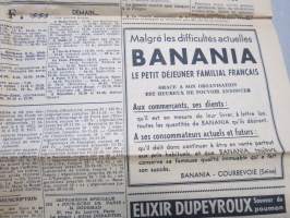 Le Jour - L´echo de Paris 28.11.1939 -sanomalehti, sisältää uutisointia mm. Suomen armeijan liikekannallepanosta ym.