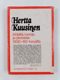 Vuodenaikain myrskyt : kirjeitä, runoja ja proosaa 1930-60 -luvulta