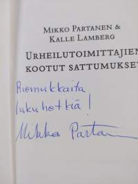 Urheilutoimittajien kootut sattumukset (signeerattu, tekijän omiste)