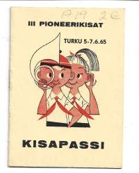 III Pioneerikisat Turku 1965 Kisapassi