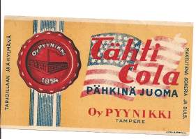 Tähti Cola  - juomaetiketti