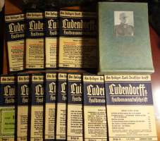 12 kappaletta Am Heiligen Quell Deutscher Kraft. Ludendorffs Halbmonatsschrift. - lehtiä vv. 1937 ja 1939 kotelossa
