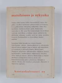 Marxilaisuus ja nykyaika : Tieteellisten konferenssien aineistoa vuodelta 1967