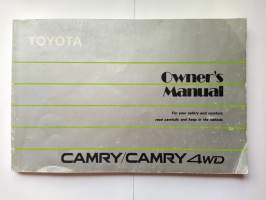 Toyota Camry/ Camry 4WD Owner&#039;s Manual