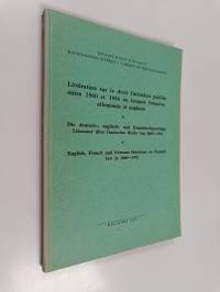 Littérature sur de droit finlandais publiée entre 1860 et 1956 en langues française, allemande et anglaise