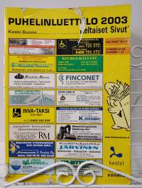 Keski-Suomi puhelinluettelo 2003