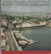 Deutschland Nördlicher Teil der Bundesrepublik und Berlin  matkailuesite ja kartta 1954  II WW jälkeen