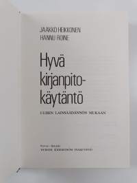 Hyvä kirjanpitokäytäntö uuden lainsäädännön mukaan