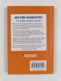Hyvin sanottu