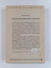 Epistlar Och Sista Dikter