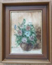 Jari Rytsälä, öljyvärimaalaus levylle , 27x23 cm kehystetty
