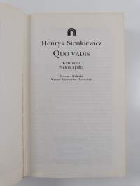 Quo vadis : Kertomus Neron ajoilta