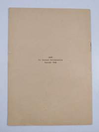 Kalevalan päivän ohjelmistoa 1948