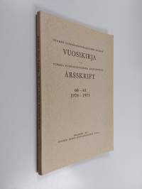 Suomen kirkkohistoriallisen seuran vuosikirja Finska kyrkohistoriska samfundets årsskrift.  60 - 61 : 1970 - 1971