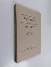 Suomen kirkkohistoriallisen seuran vuosikirja Finska kyrkohistoriska samfundets årsskrift. 62 - 63 : 1972 - 1973
