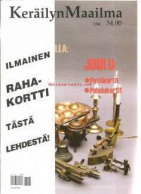 Keräilyn Maailma 1996 nr 7 - kupari, koristeita kuuseen, joulukortit, Vapriikki, lasiesineet