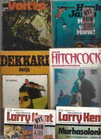 Hithcock, Larry Kent x2 ,Hank Jason, Dekkari-sarja ja Voitto,  yht 6 kirjaa
