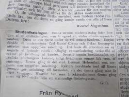 Den 4. Mars 1905 -sortokauden aikainen Tukholmassa julkaistu lehtinen