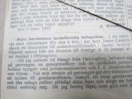Den 4. Mars 1905 -sortokauden aikainen Tukholmassa julkaistu lehtinen