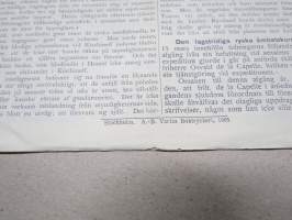 Den 27. Mars 1905 -sortokauden aikainen Tukholmassa julkaistu lehtinen