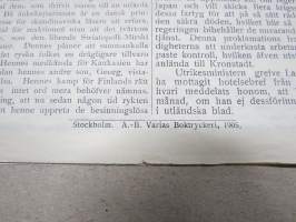 Den 14. April 1905 -sortokauden aikainen Tukholmassa julkaistu lehtinen