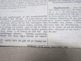 Den 21. September 1905 -sortokauden aikainen Tukholmassa julkaistu lehtinen