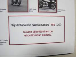 Jarno &quot;Paroni&quot; Saarinen maailmanmestari 1972 -kortti &amp; kuva-albumi nro 183 / 200