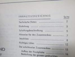 Heathkit FS-Breitbvand-Oszillograf de luxe Modell 10-12E - BAu- und Bedienungsanleitung