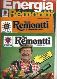 Remontti  lehtiä 1970-80 l 3 kpl erä