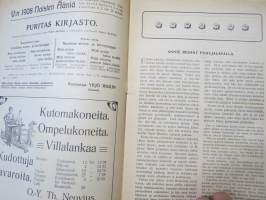 Naisten Ääni - erä lehtiä 20 kpl vuosilta 1909-1910, hyvää ajankuvaa naisten ja naisasialiikkeen näkökulmasta