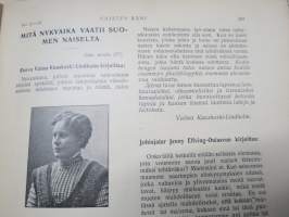 Naisten Ääni - erä lehtiä 20 kpl vuosilta 1909-1910, hyvää ajankuvaa naisten ja naisasialiikkeen näkökulmasta
