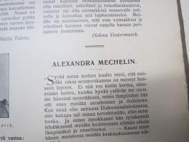 Naisten Ääni - erä lehtiä 20 kpl vuosilta 1909-1910, hyvää ajankuvaa naisten ja naisasialiikkeen näkökulmasta