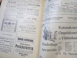 Naisten Ääni - erä lehtiä 20 kpl vuosilta 1909-1910, hyvää ajankuvaa naisten ja naisasialiikkeen näkökulmasta